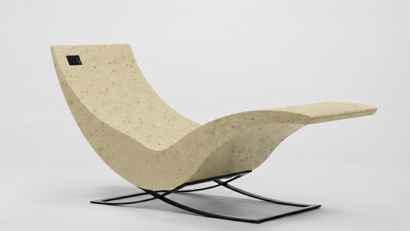 Leżanka Concerto z materiału kompozytowego z podczerwienią na poprawę krążenia krwi