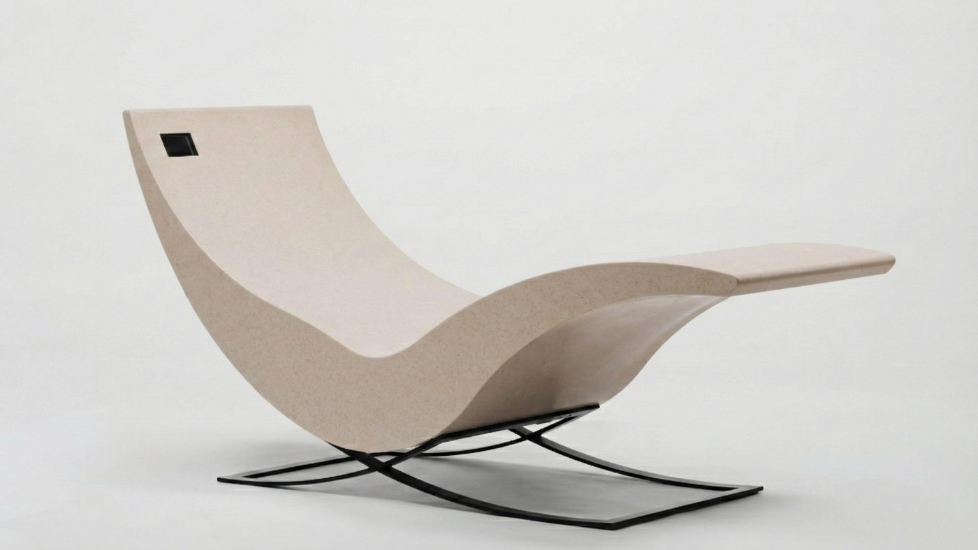 Leżanka Concerto z materiału kompozytowego z FIR na napięcie mięśniowe i stres