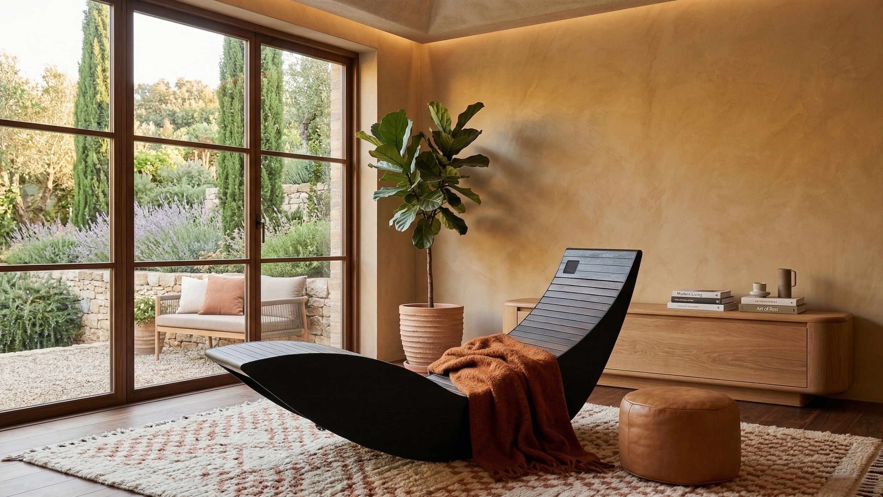 Fotel NIRE Art — unikatowa leżanka infrared, artystyczny design