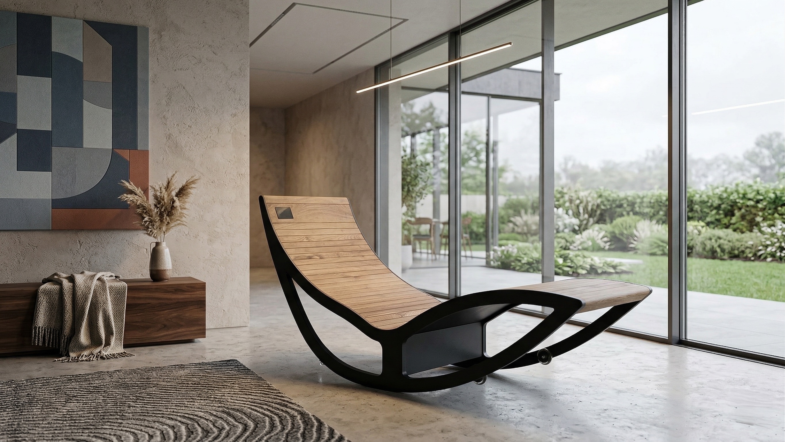 Leżanka NIRE Comfort — zbliżenie na system grzewczy FIR